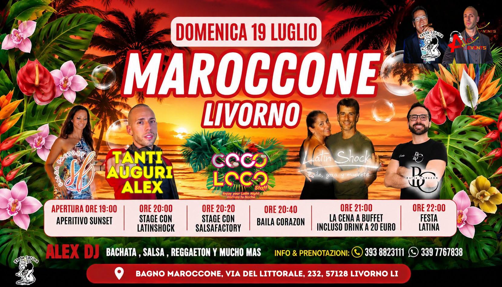 Domenica 19 Luglio Maroccone Livorno Buon Compleanno Alex