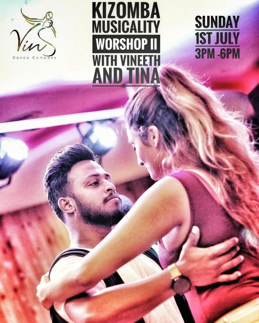 Kizomba Musicality Workshop Part 2 -Vineeth Naidu & Tina Johnson
