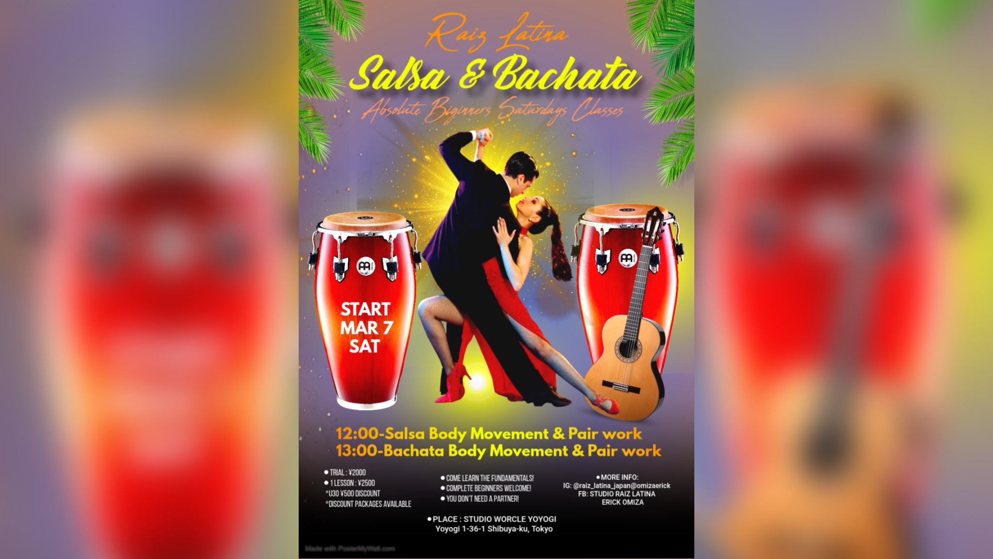 RAÍZ LATINA NEW BEGINNER SALSA & BACHATA CLASSES