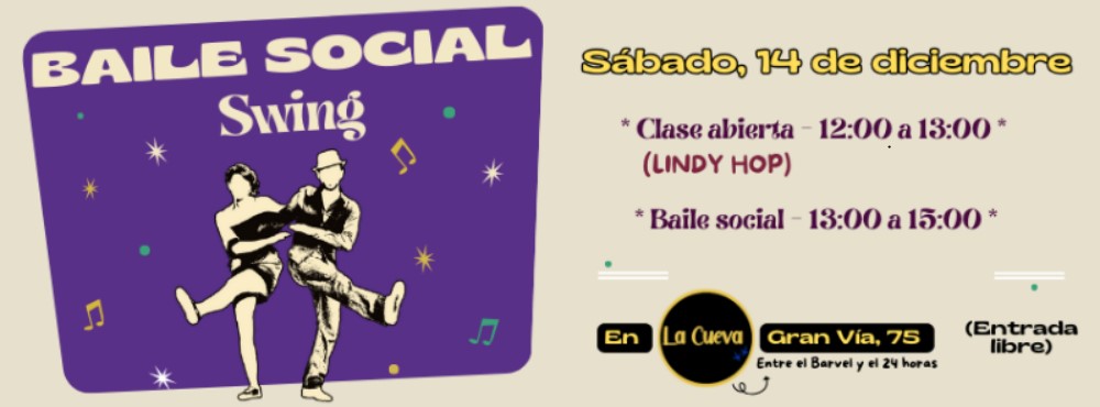 Baile Social Swing y clase Abierta (LindyHop)