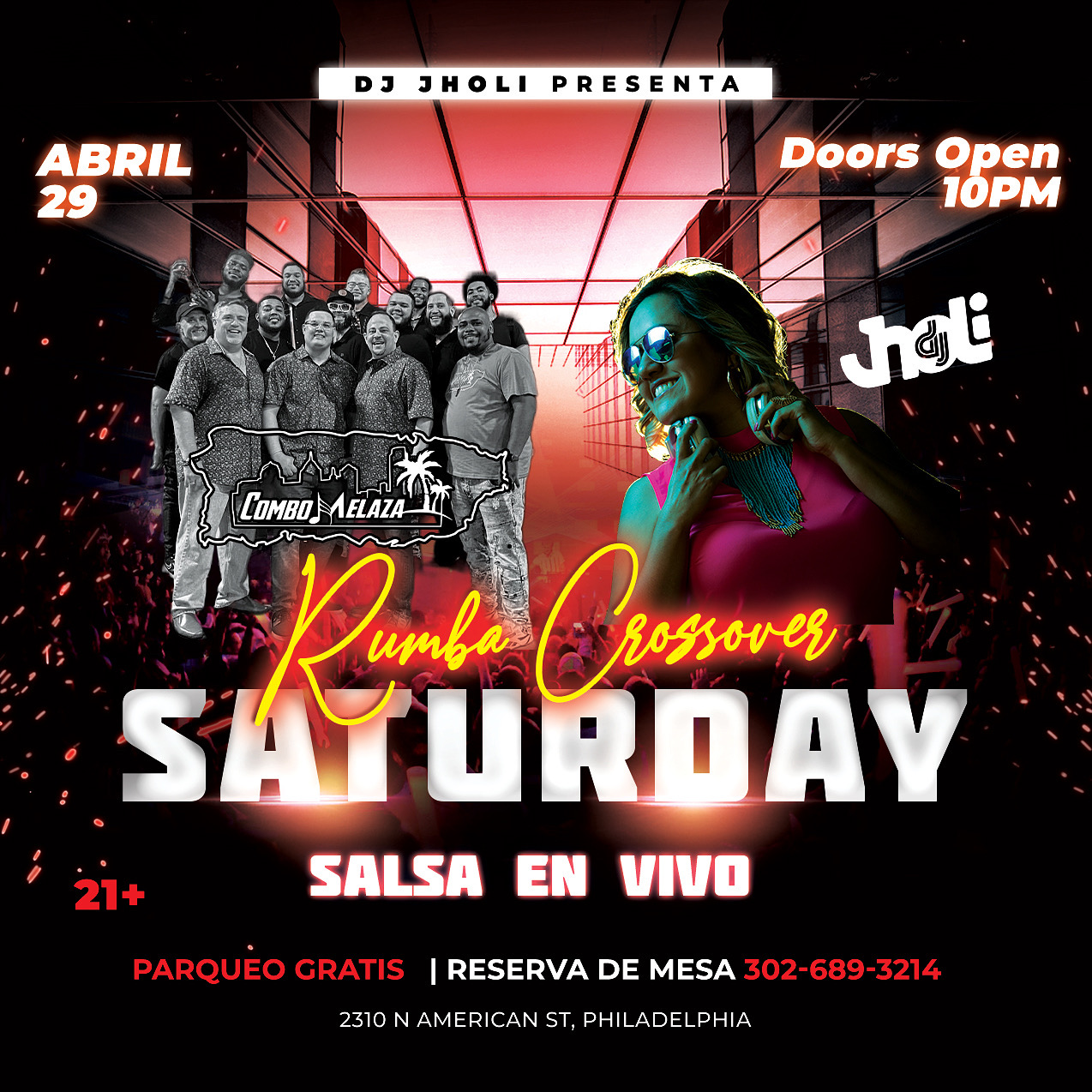 RUMBA LATINA CON ORQUESTA DE SALSA EN VIVO