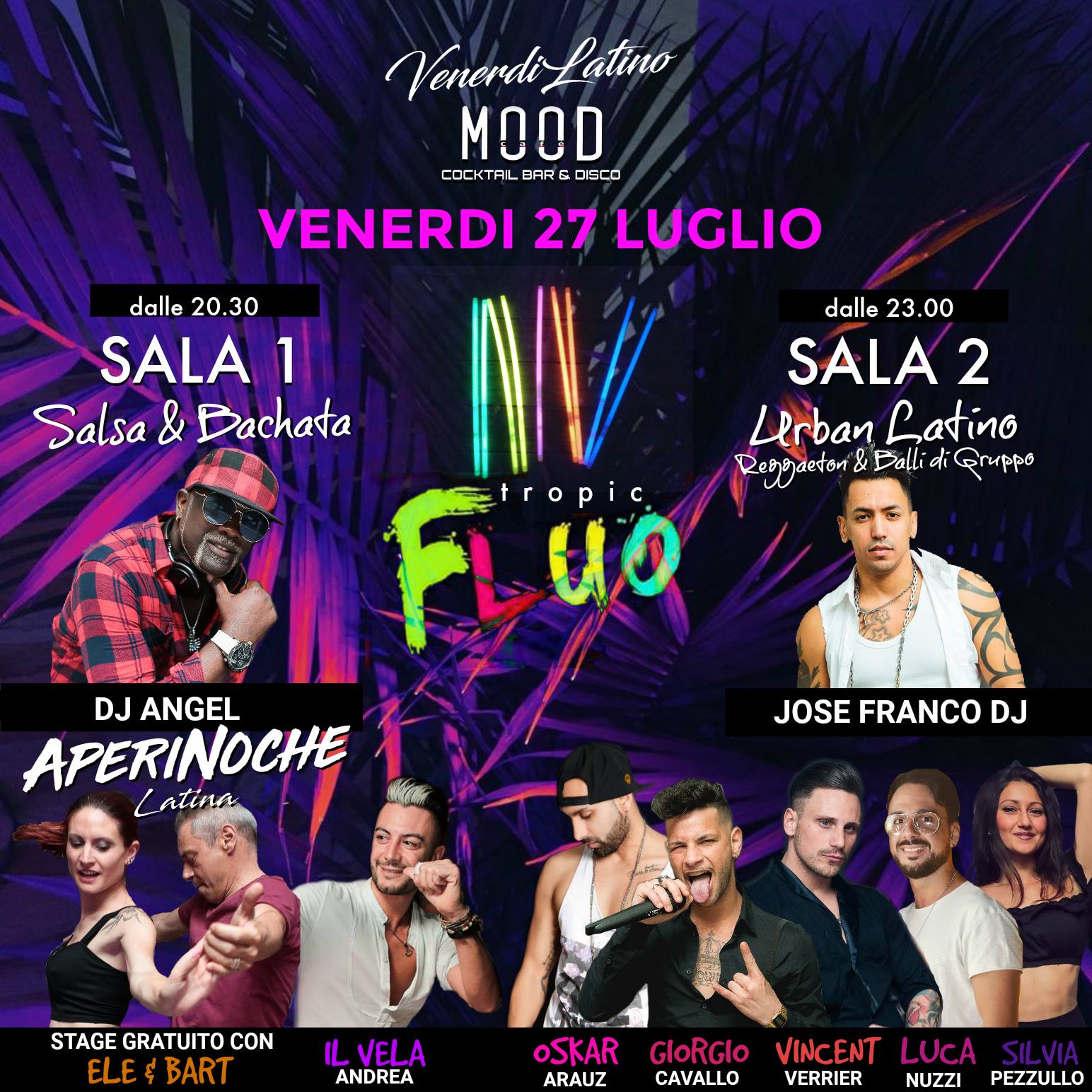 Venerdi Latino . Full Moon Party. 2 cocktail 7€