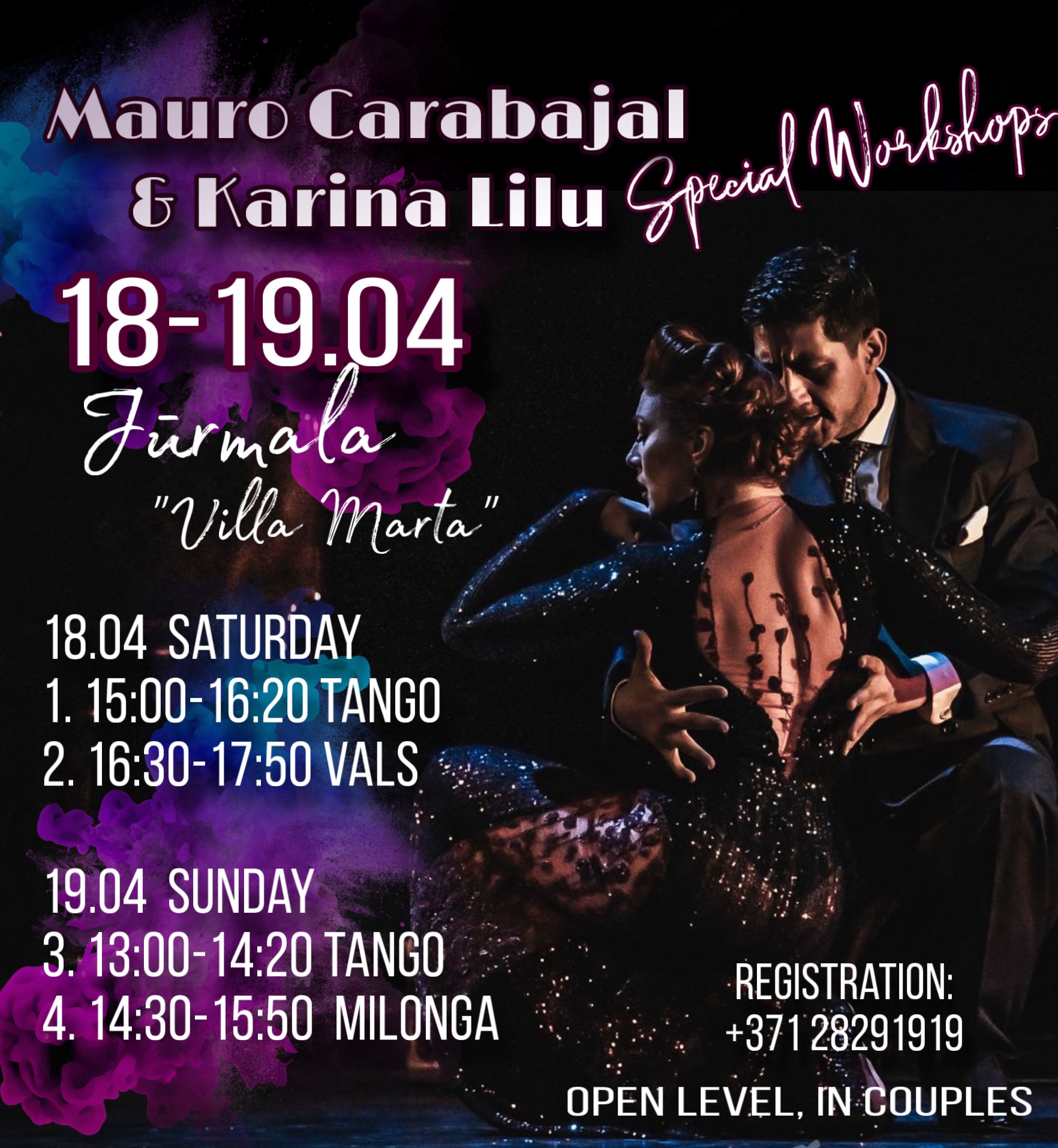 Mauro Carabajal & Karina Lilu : Special “GoodBye” Workshops