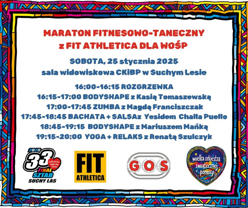 MARATON FITNESOWO-TANECZNY DLA WOŚP