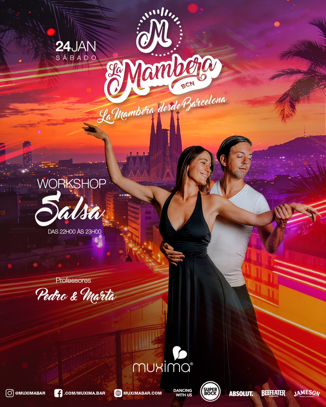 SÁBADO, 24 JAN ➥ Workshop - SALSA