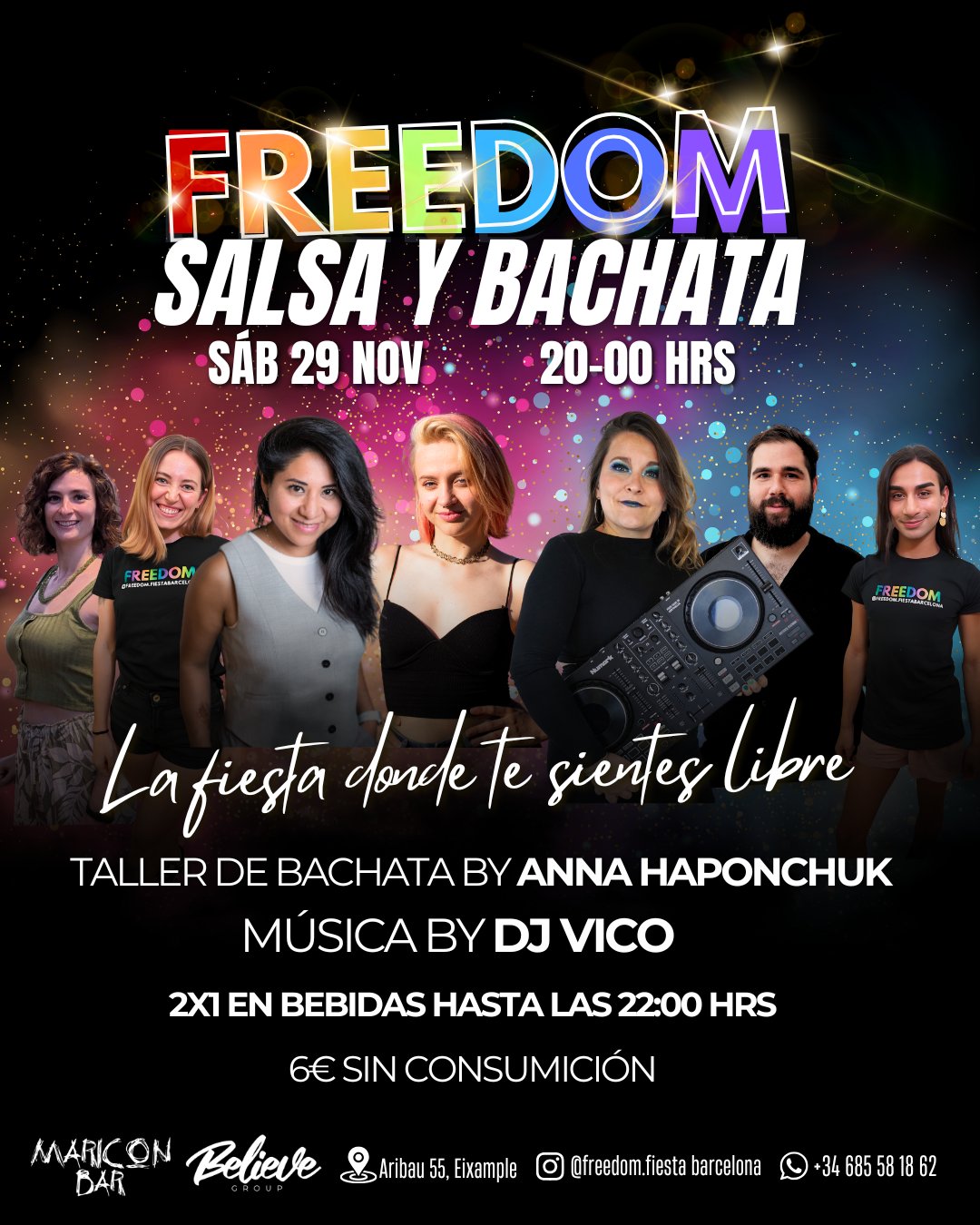 Freedom salsa y bachata