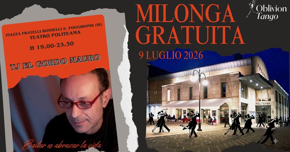 Giovedì 9 luglio: Street-Tango sotto le stelle di Poggibonsi!