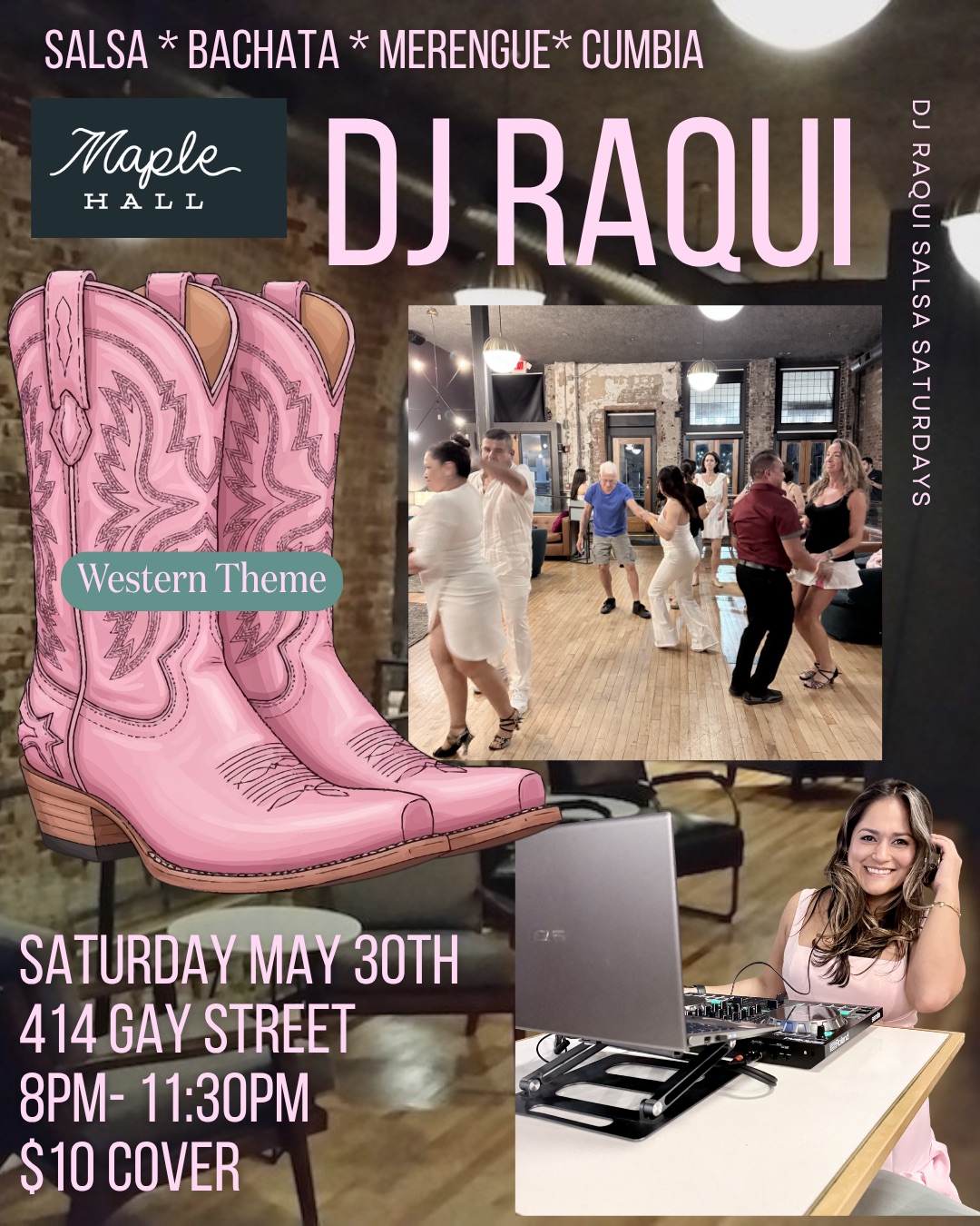 Western Themed Salsa Night at Maple Hall