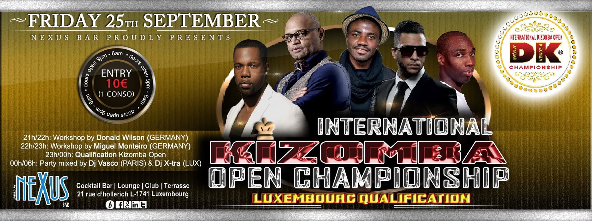 Kizomba Open International Competition - Luxembourg qualification
