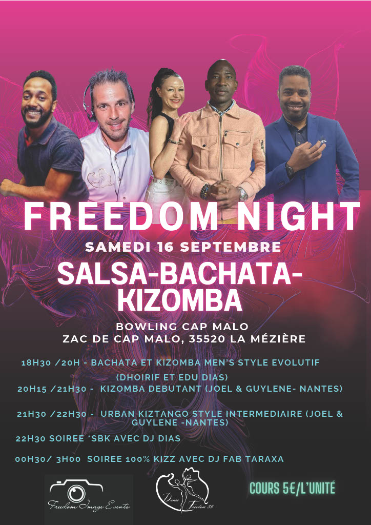 FREEDOM NIGHT - SAM 16 SEPTEMBRE