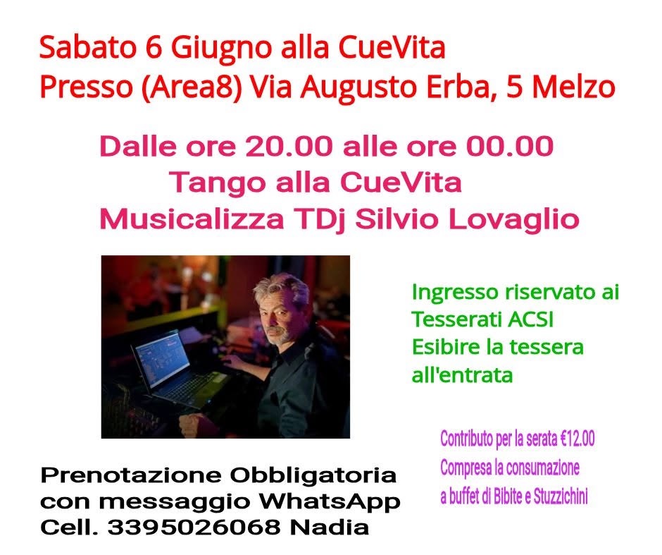 Tango alla CueVita