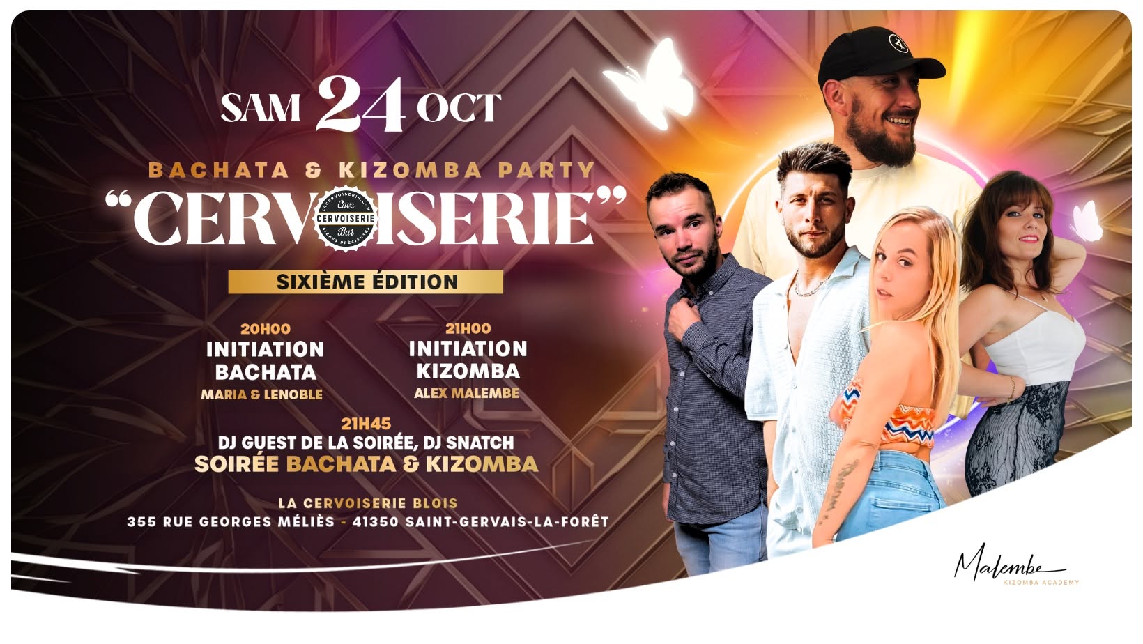 J'🩷 la Bachata & la Kizomba 6ème Édition - La Cervoiserie Blois🎗️