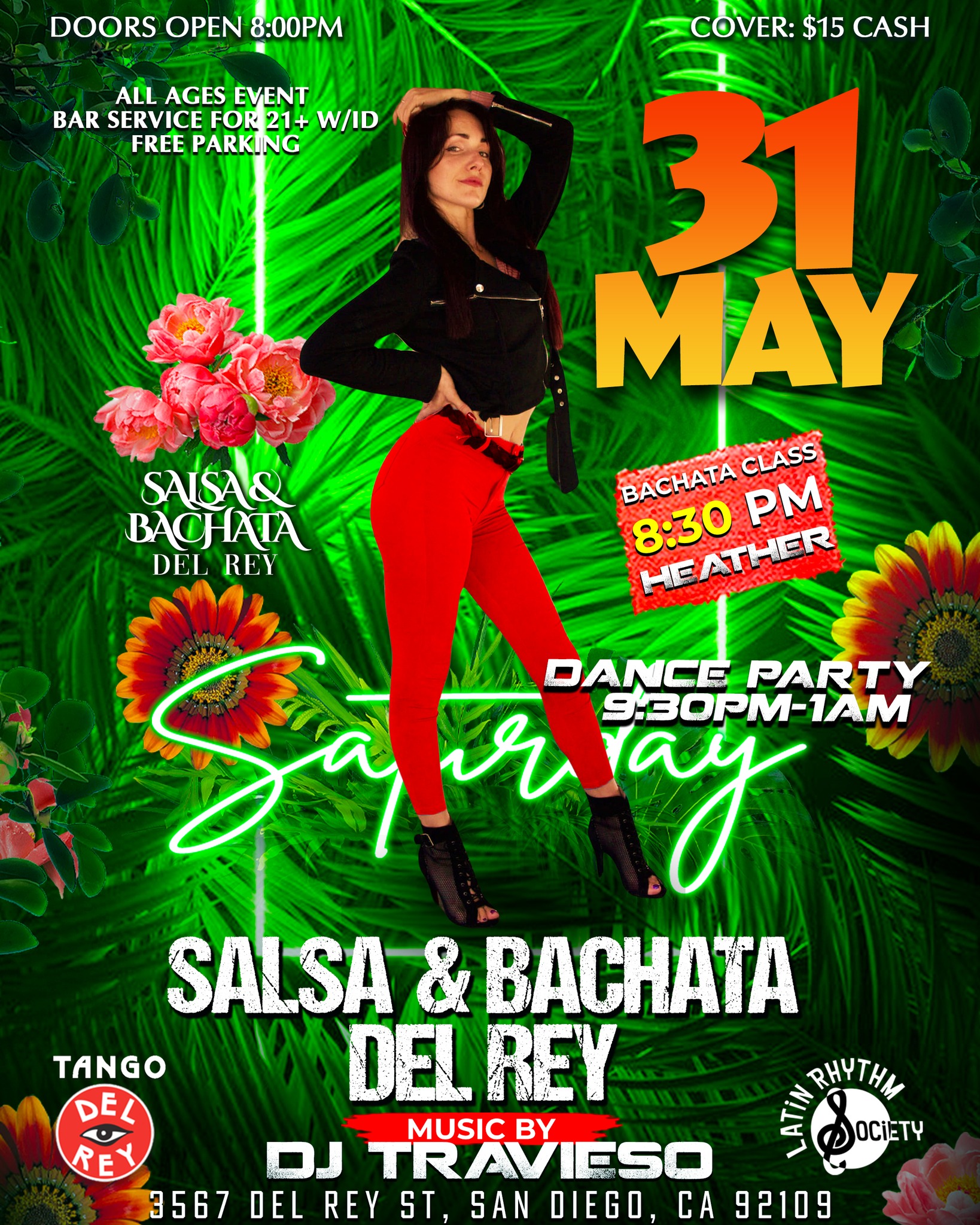 SALSA & BACHATA DEL REY SATURDAY MAY 31