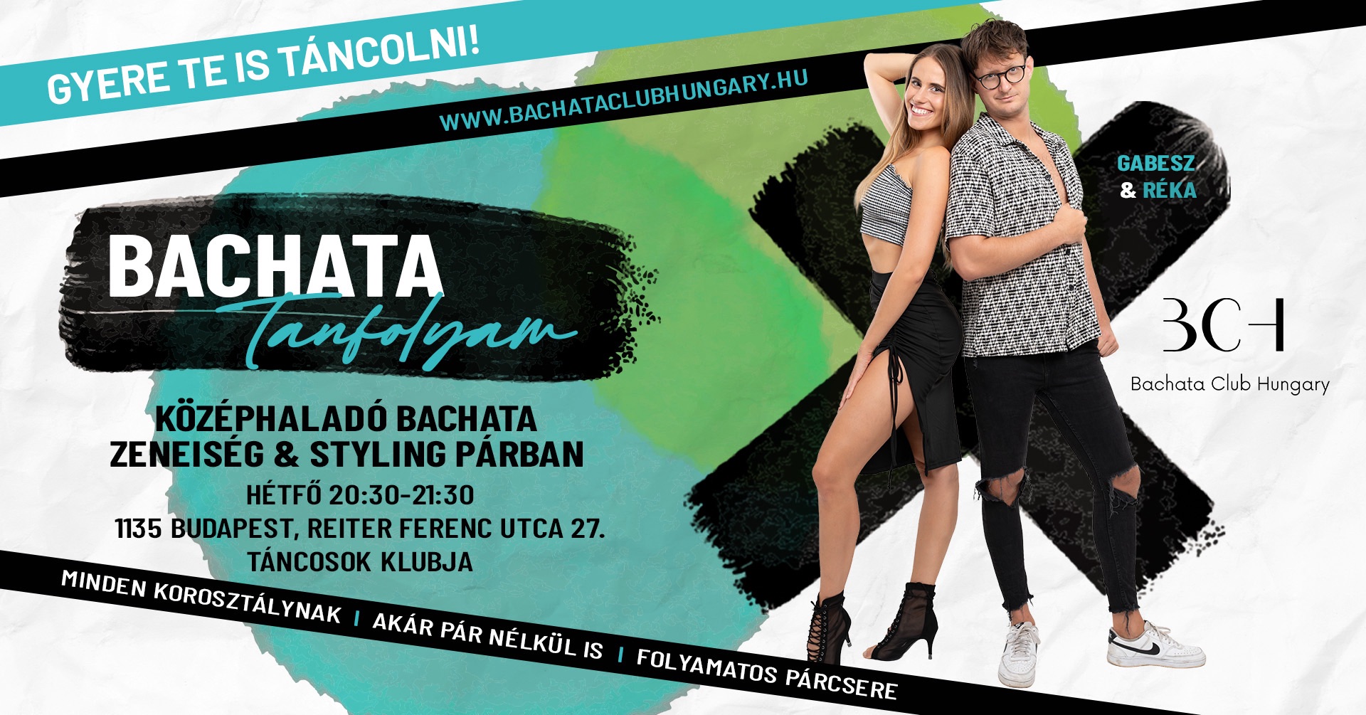 Középhaladó Bachata Tanfolyam - Zeneiség & Styling Párban 💥2026-os KEDVEZMÉNYEK💥