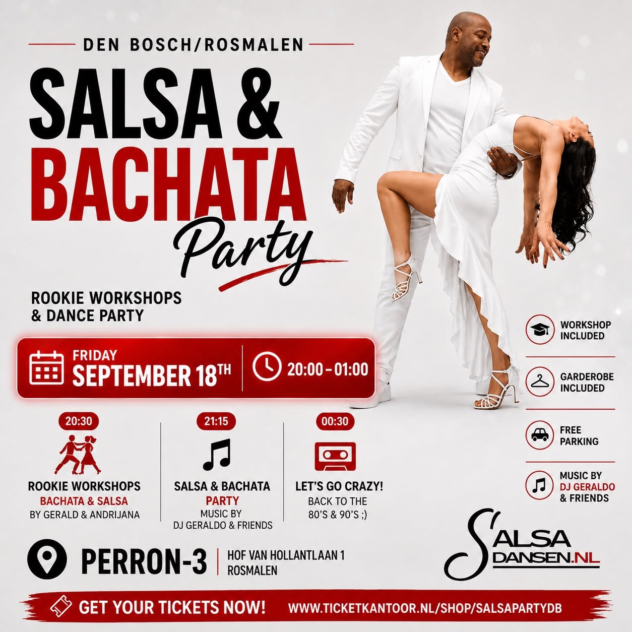 Salsa & Bachata Party Den Bosch with Rookie Workshops