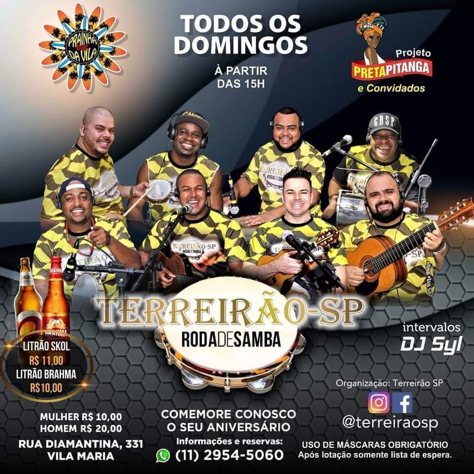 PRAINHA DA VILA APRESENTA TERREIRÃO SP E PROJETO PRETA PITANGA