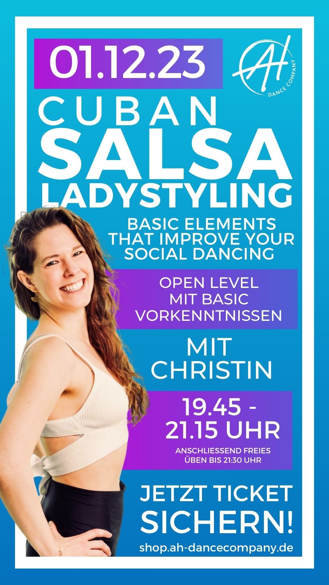 Cuban Salsa Ladystyling Workshop mit Christin by AH-DanceCompany