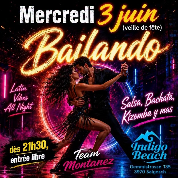 Bailando (SBK) @ Indigo Beach - Spéciale veille de Fête - start 21h30