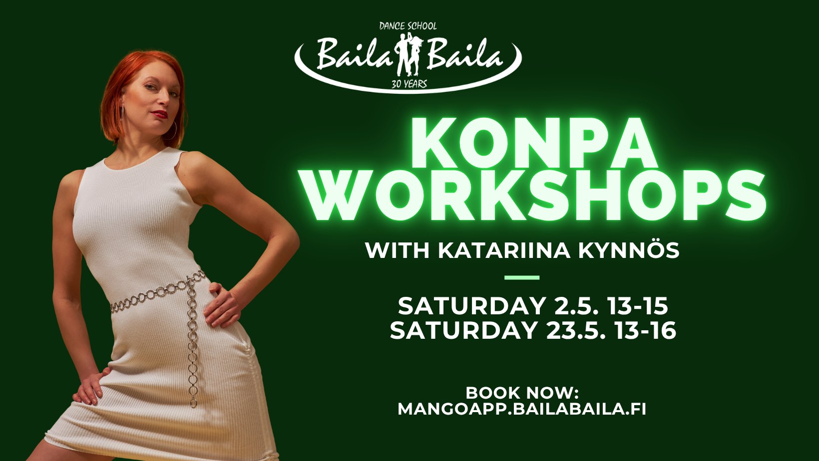 KONPA WORKSHOPS with Katariina - 2.5. & 23.5.!