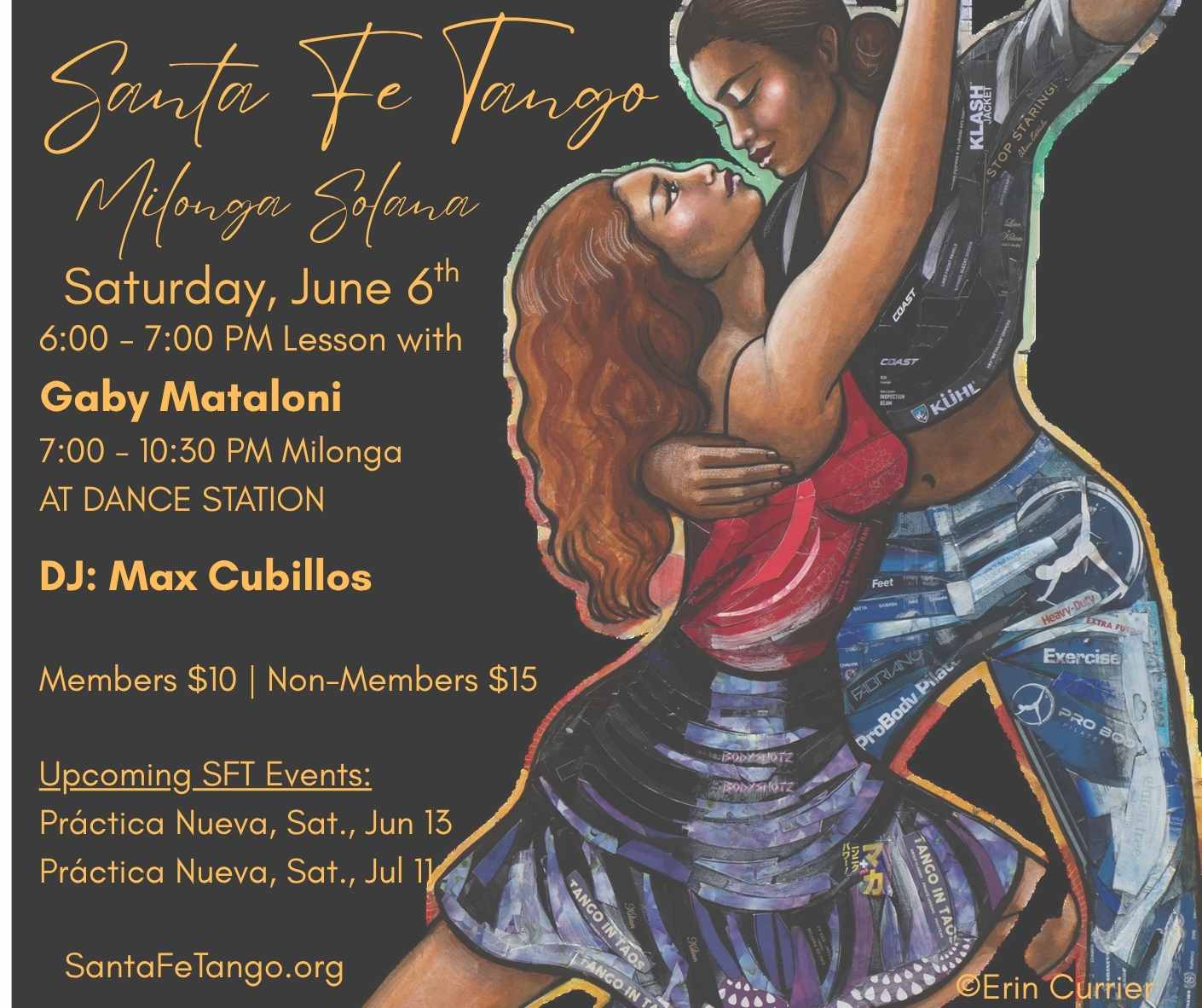 Milonga Solana - Lesson with Gaby Mataloni DJ Max Cubillos