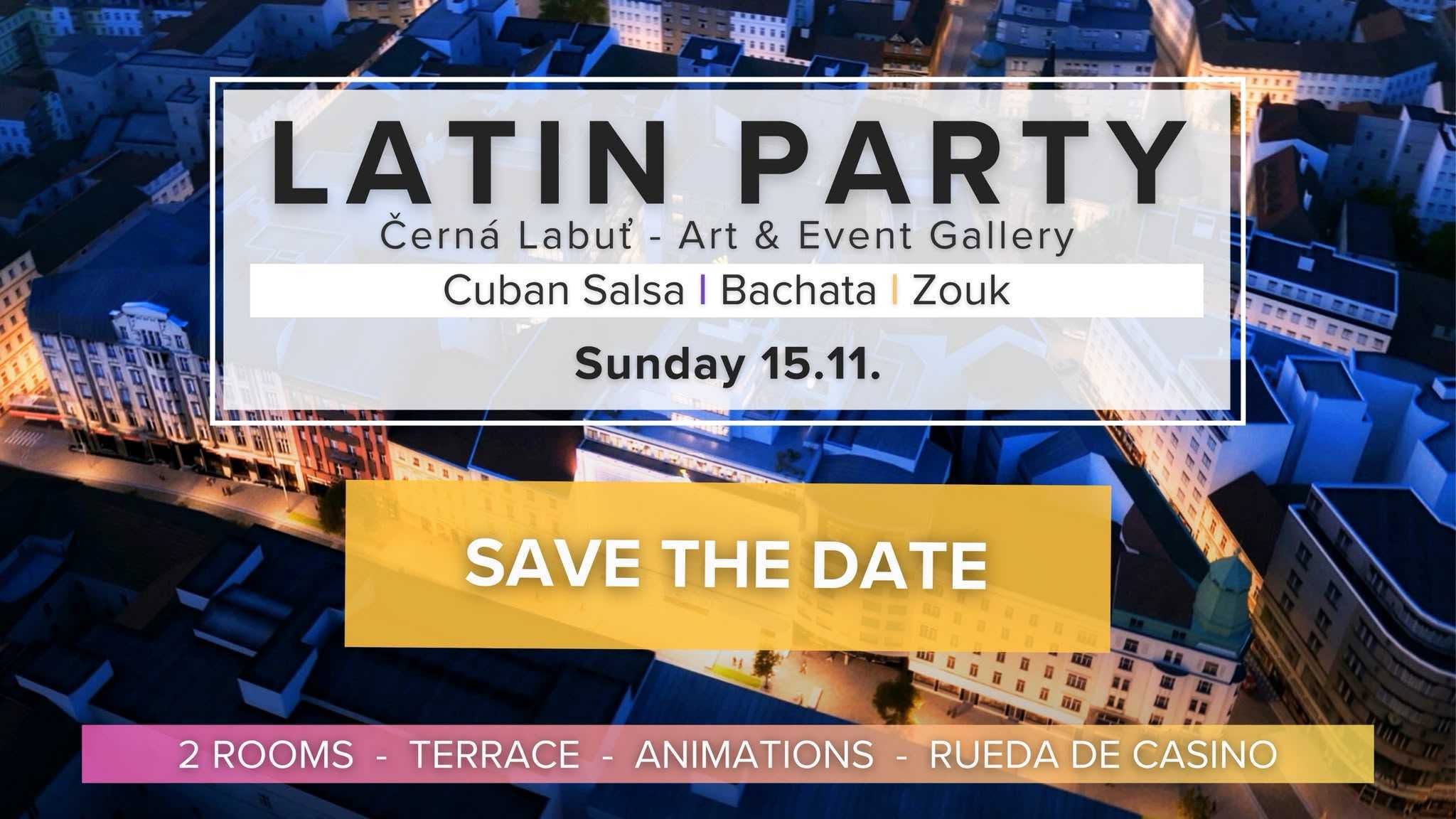 Latin Party in Černá Labuť Salsa-Bachata-Zouk NOVEMBER SAVE THE DATE