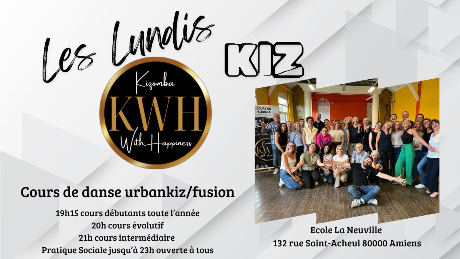 Les lundis KIZ Amiens c’est la rentrée !!