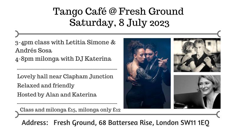 Tango Café - milonga and class with Letitia and Andrés