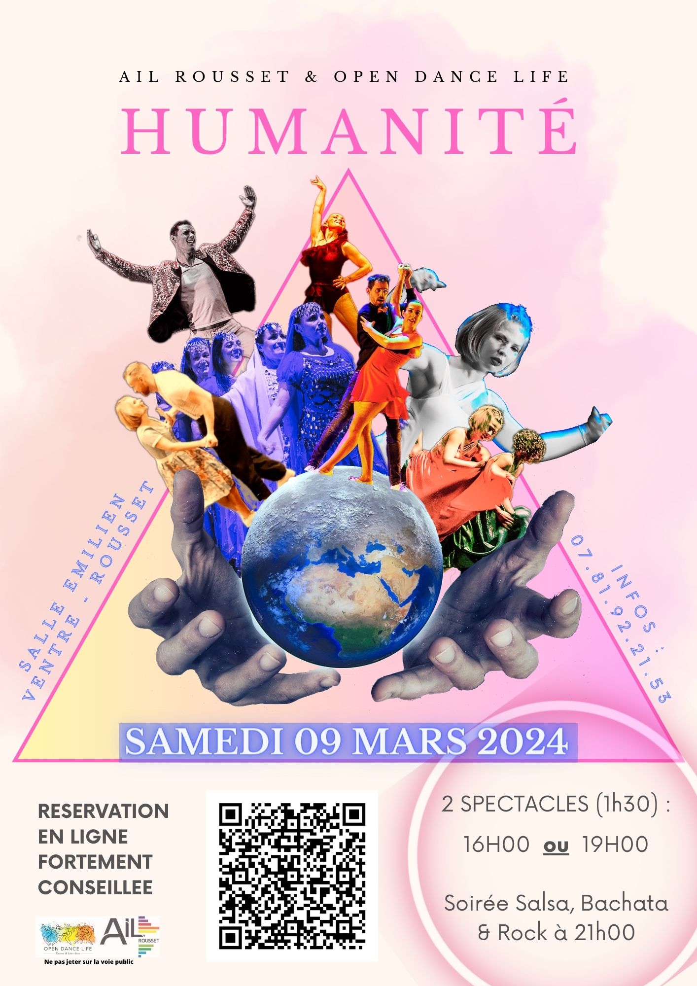 SPECTACLE "HUMANITÉ" et ou SOIRÉE SBR (Salsa, Bachata & Rock) - Rousset - Open Dance Life & AIL