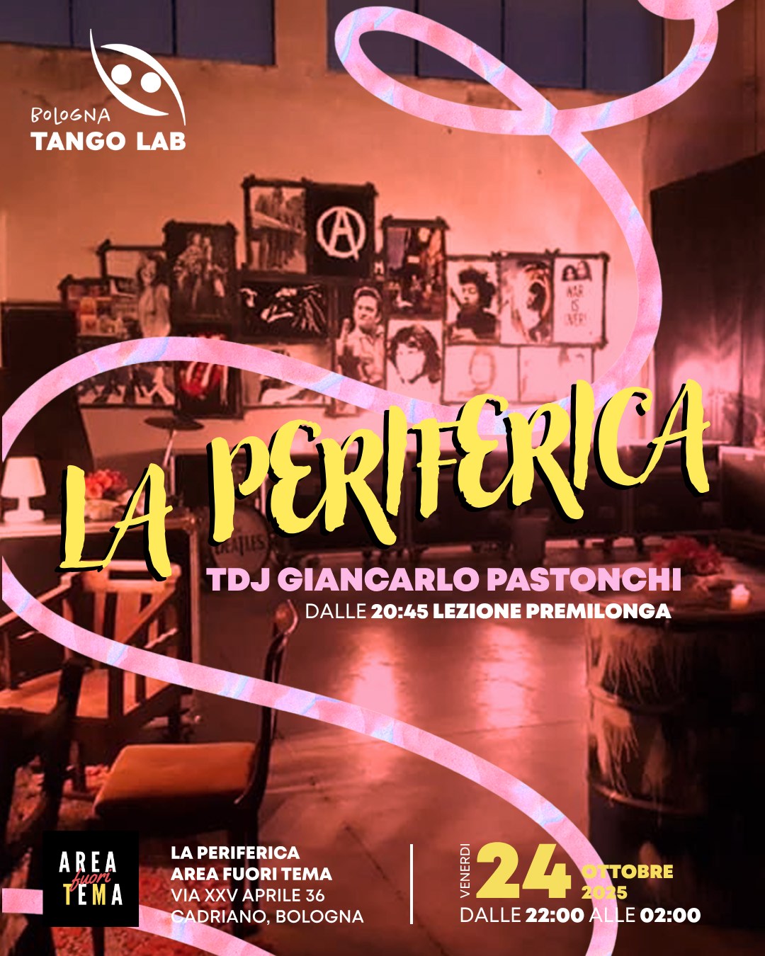 MILONGA "La Periferica" Tdj + Lezione pre-serata a cura di Giancarlo Pastonchi !!