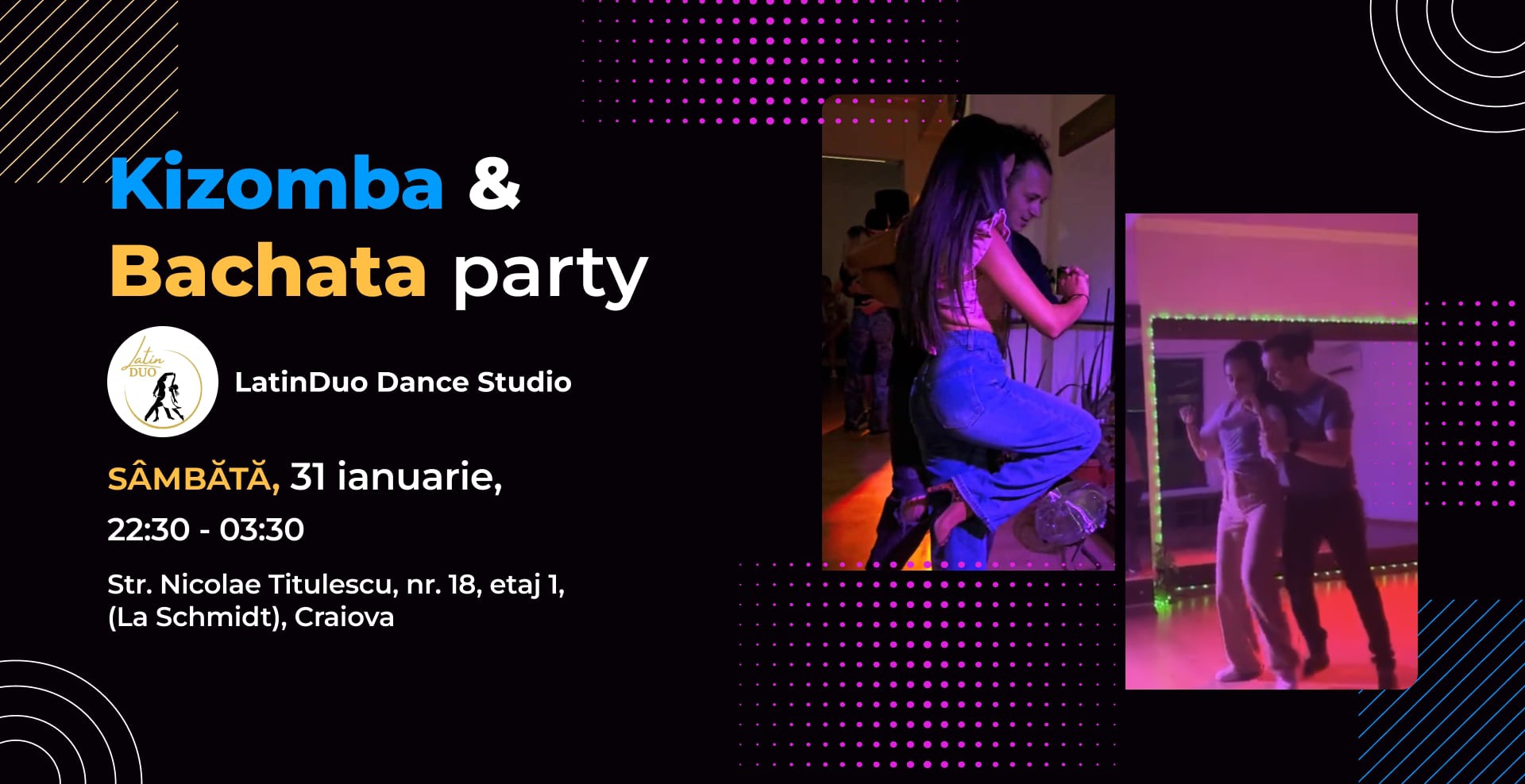 Kizomba&Bachata Practice Party de sâmbătă seara