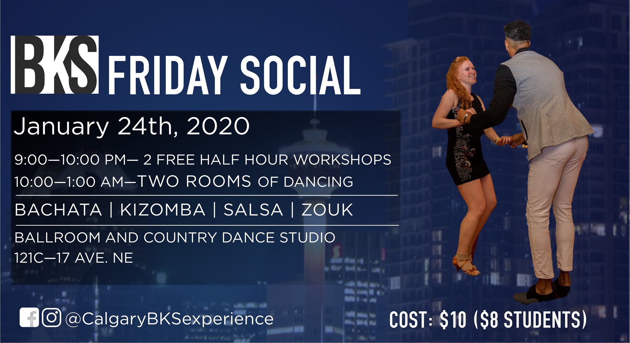 BKS (Bachata Kizomba Salsa) Friday Social!