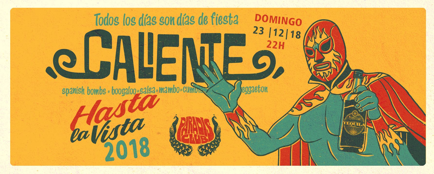¡Caliente! Hasta la vista 2018 Domingo 23.12