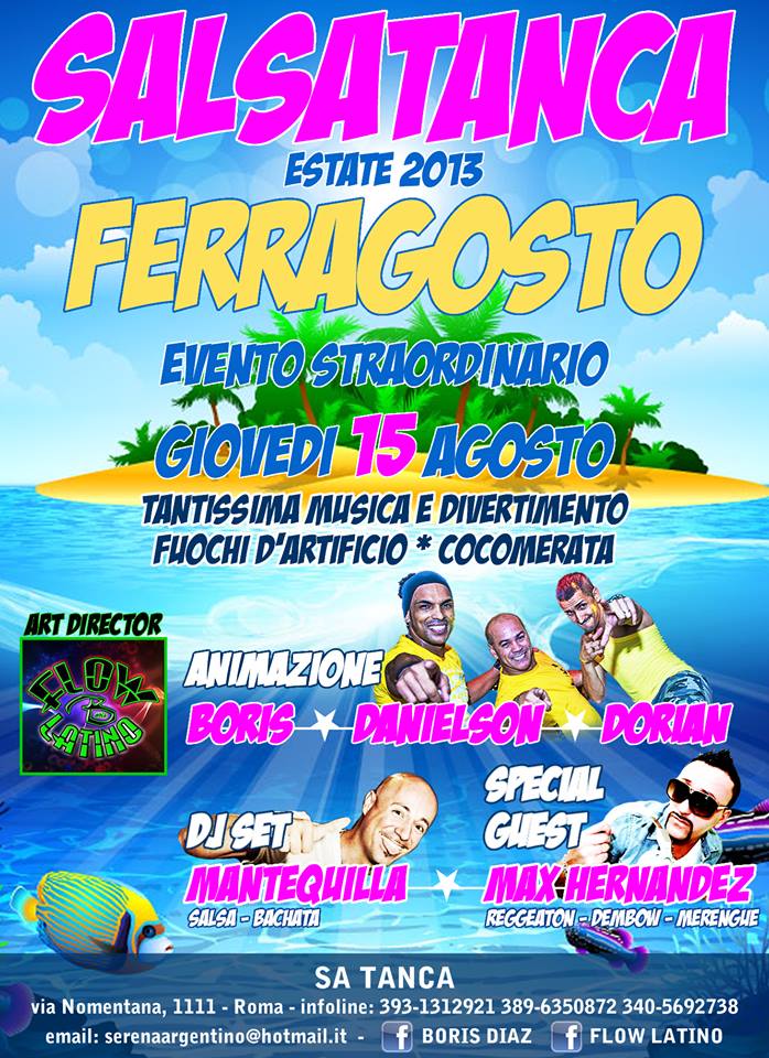 giovedi 15 ferragosto lo festeggiamo al salsa tanca divertimento pero tanto divertimento!!!!!!!!!!!!!!
