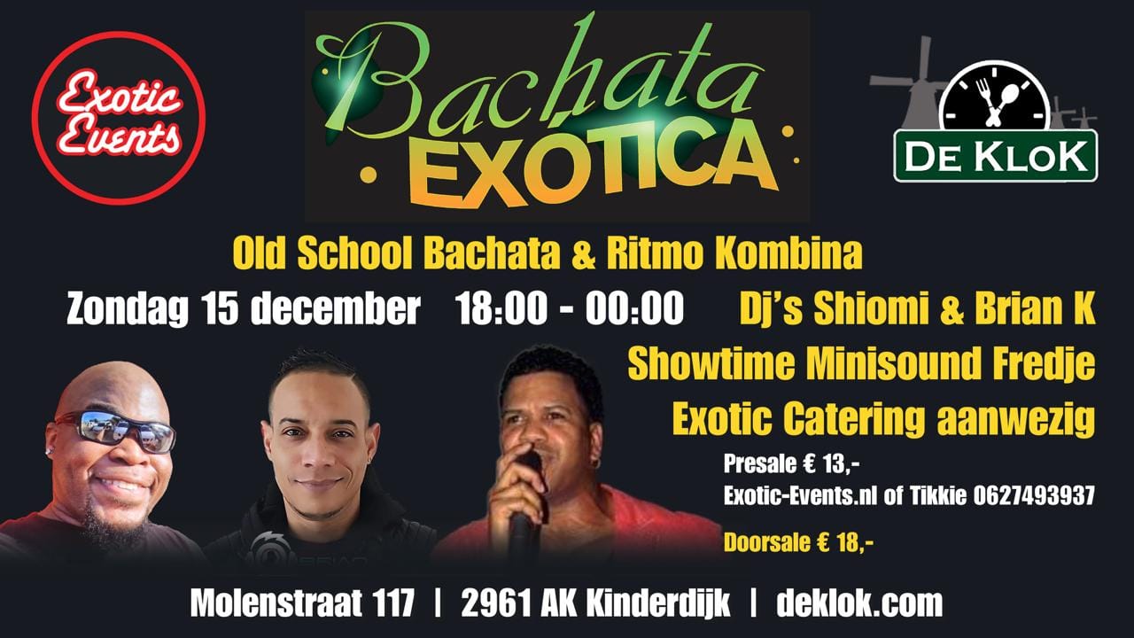 Bachata Exotica Zondag Kinderdijk