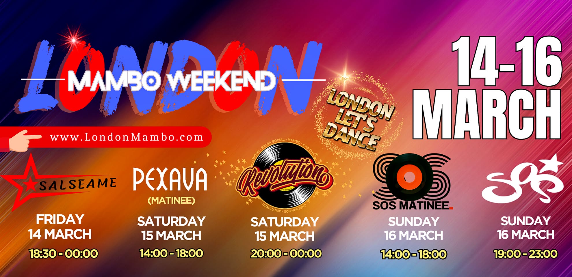 London Mambo Weekend 14th - 16th March