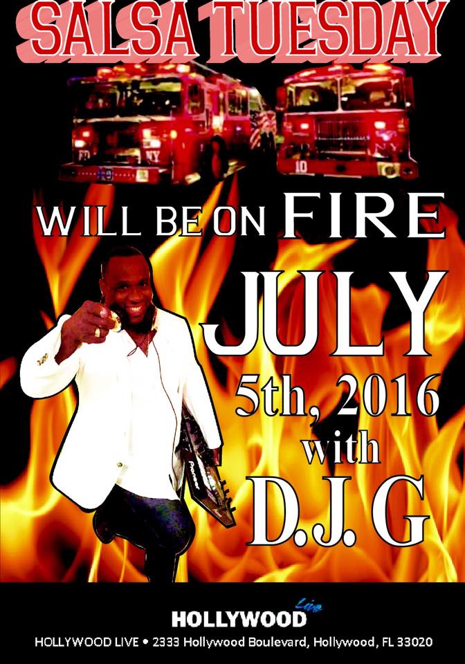 Salsa Tuesday on Fire with D.J G