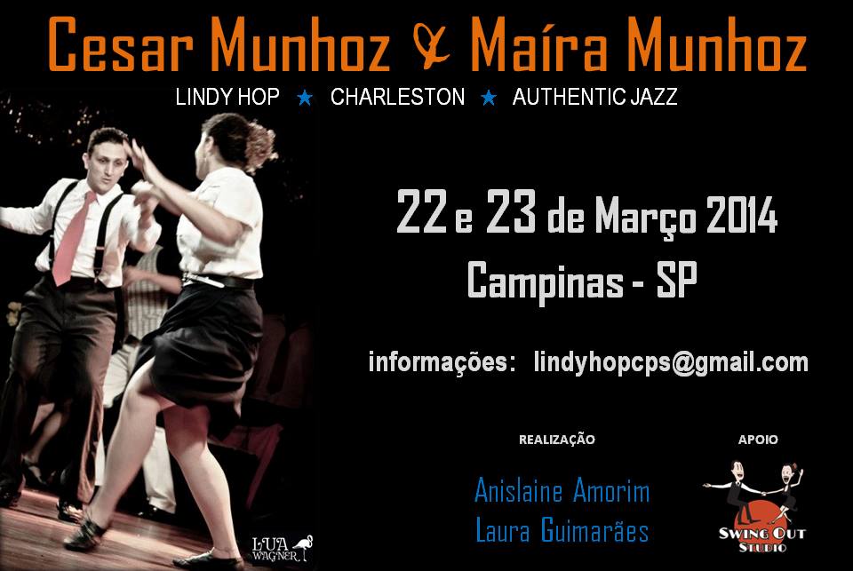WORKSHOP DE *LINDY HOP* COM O SWING OUT STUDIO - SEGUNDA EDIÇÃO!!