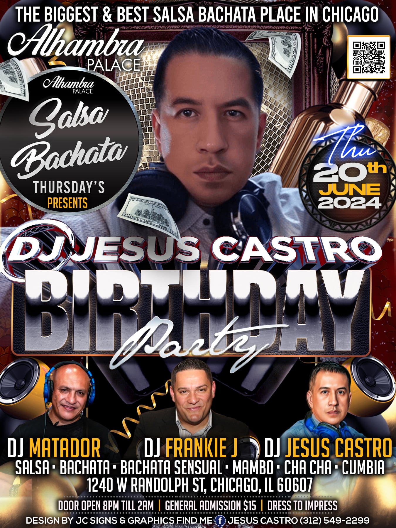 Salsa Bachata Thursday's Alhambra Palace DJ Jesus Castro Birthday Party