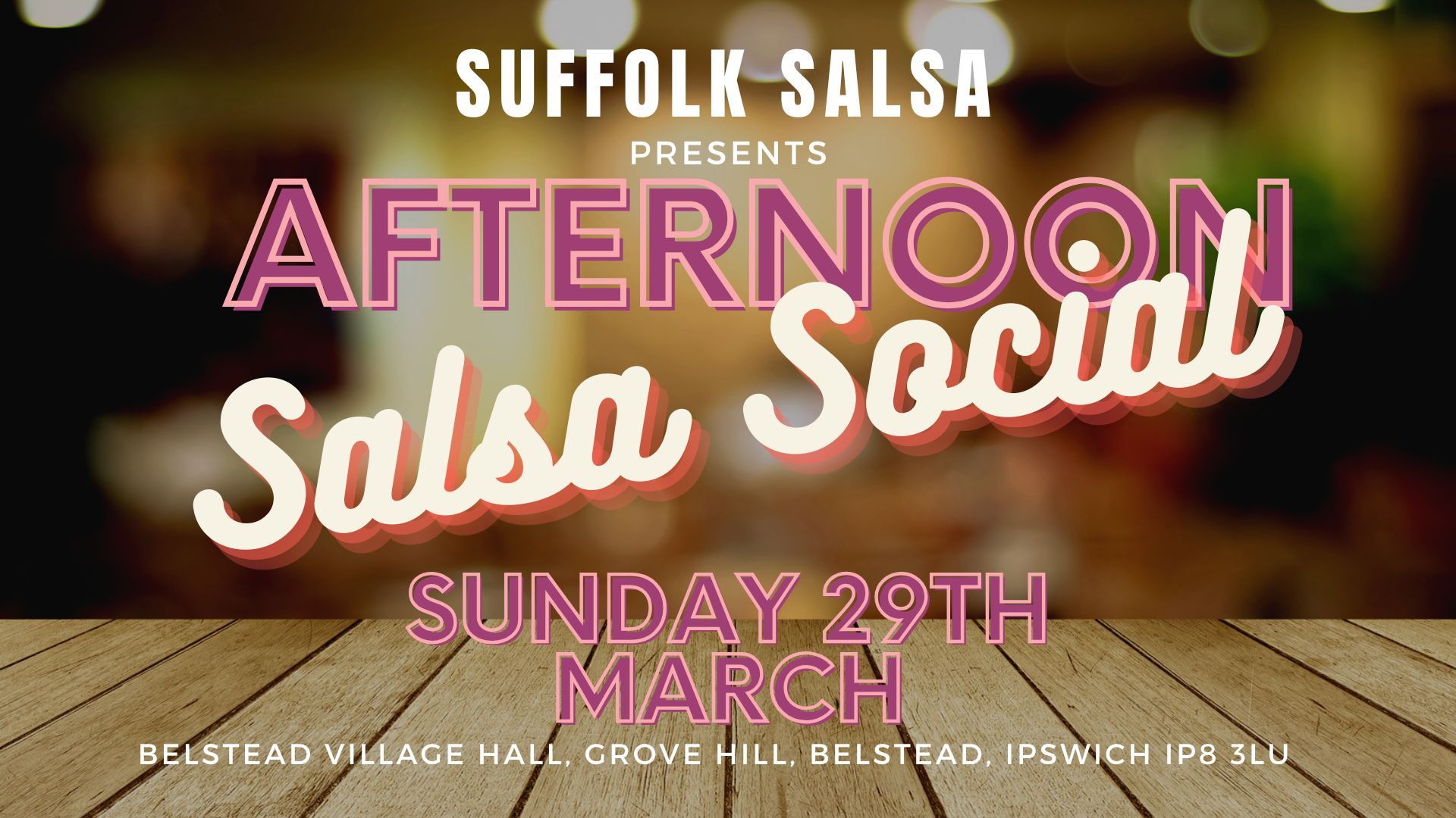 Suffolk Salsa Afternoon Social with Kizomba Taster Class