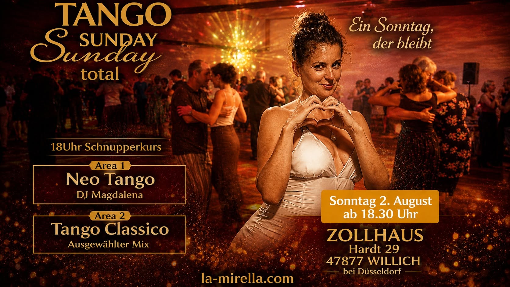 Tango Sunday Total im historischen Zollhaus mit Open Air Area