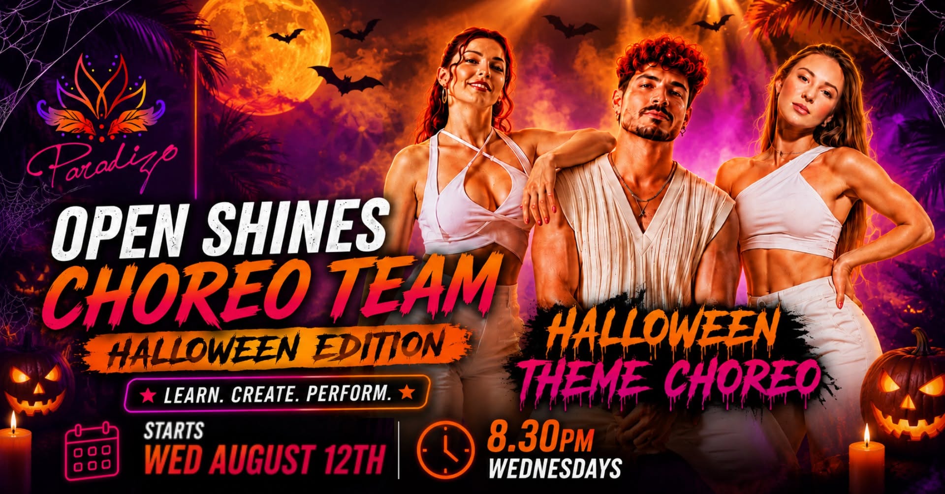 OPEN SHINES PERFORMANCE TEAM - 12 WKS with Lucas, Maria & Caroline