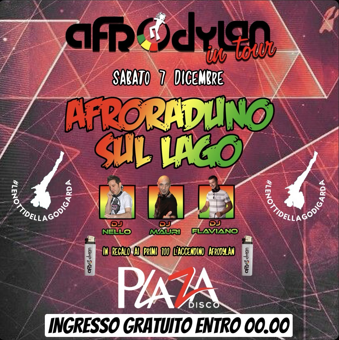 AFRORADUNO SUL LAGO β
AFRODYLAN β
INGRESSO GRATUITO ENTRO 00.00