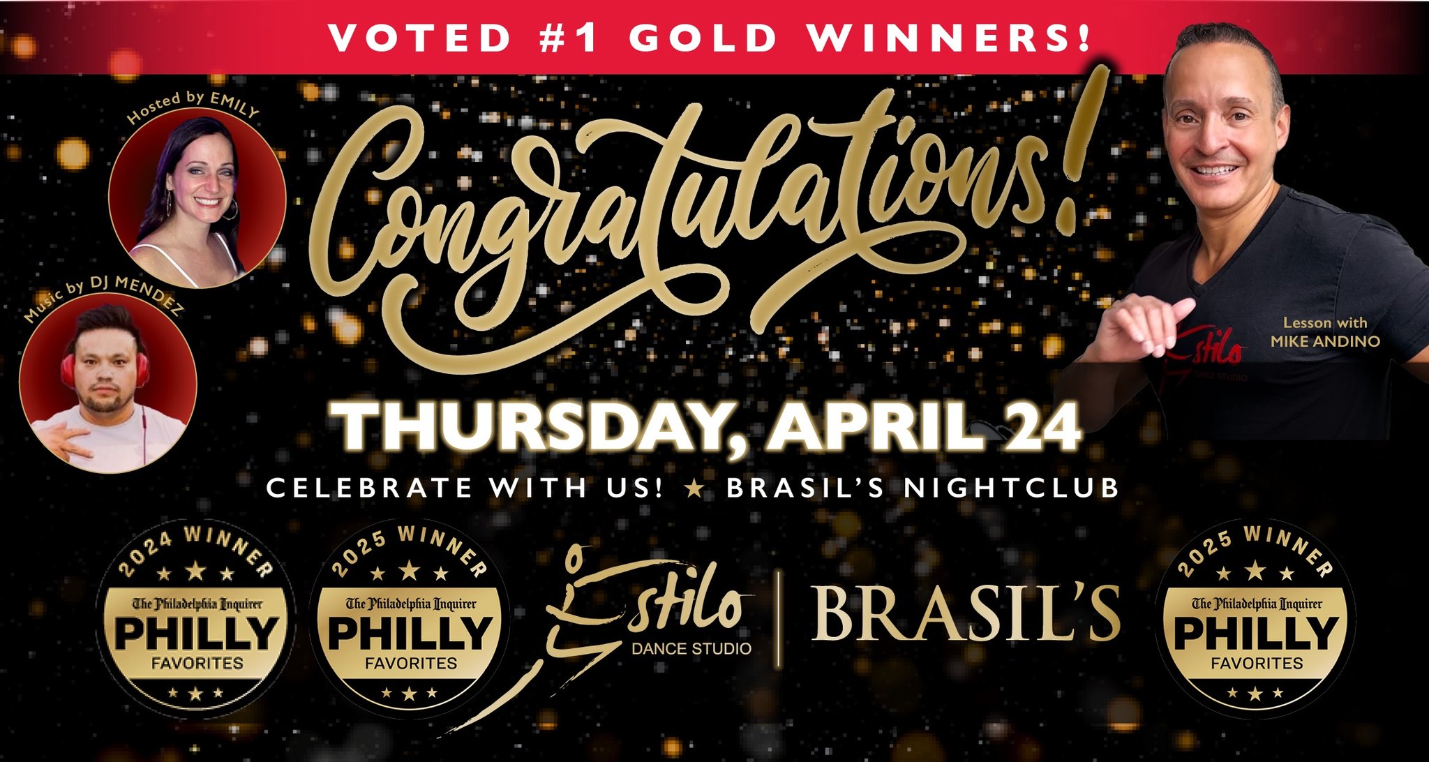 Philly Favorites Gold Winner Celebration!