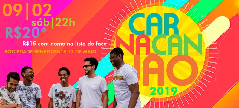 HOJE! CarnaCanjão Pré-Carnaval na 13 de Maio