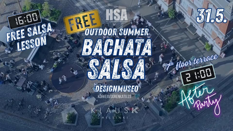 FREE Outdoor Salsa & Bachata Party FREE lesson 16