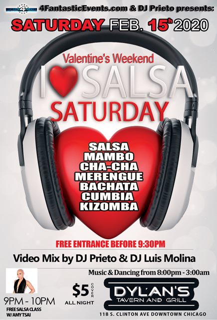 I Love Salsa Saturdays - Valentine's Weekend