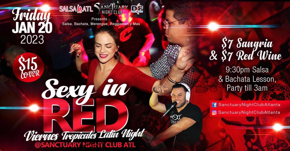 Sexy in Red Viernes Tropicales Latin Night w MC Lexx