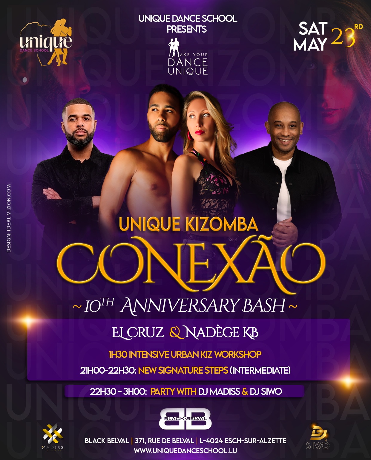 ❤️🔥Unique Kizomba Conexão 10th Anniv Bash EL Cruz & Nadège with DJ Madiss (Paris) & DJ Siwo 🎧🔥