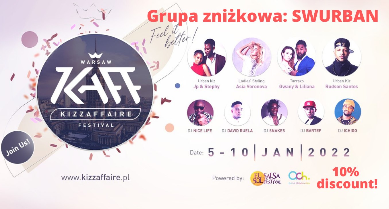 KizzAffaire (KAFF): Grupa zniżkowa SWURBAN 5-10 Jan 2022