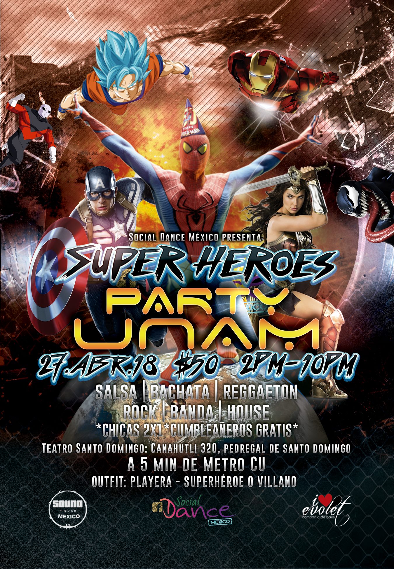 Super Héroes Party UNAM